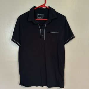 Black Express polo